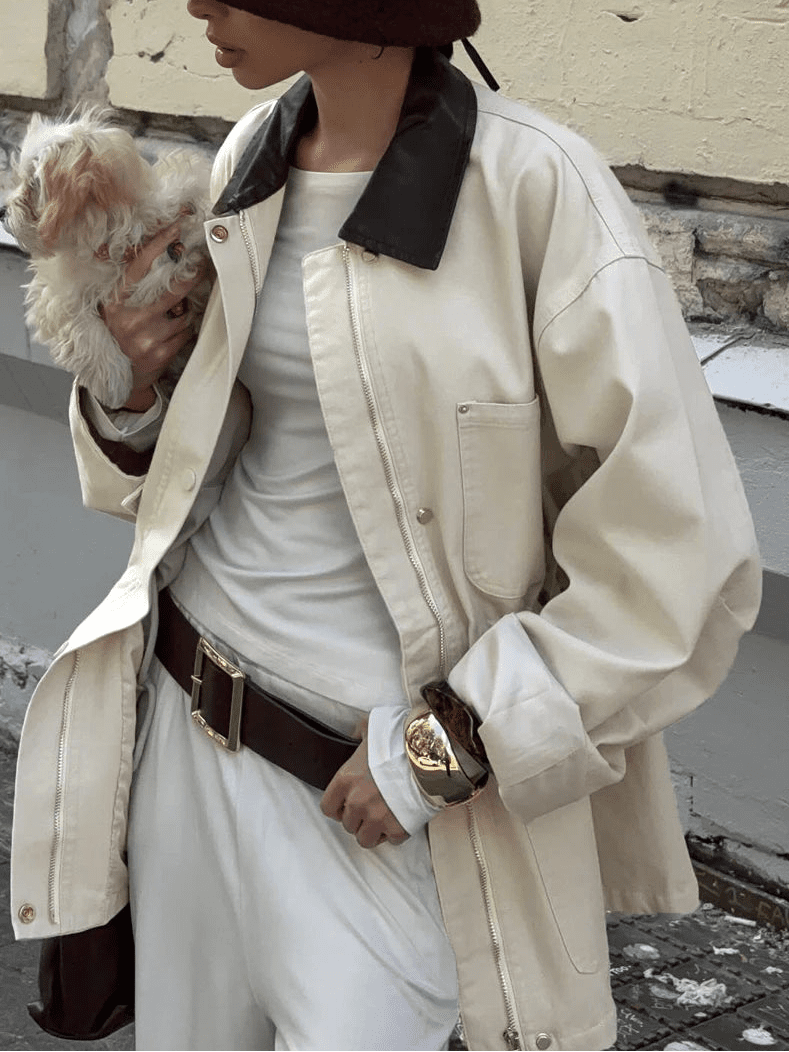 Chaqueta Oversize con Cordón Therese