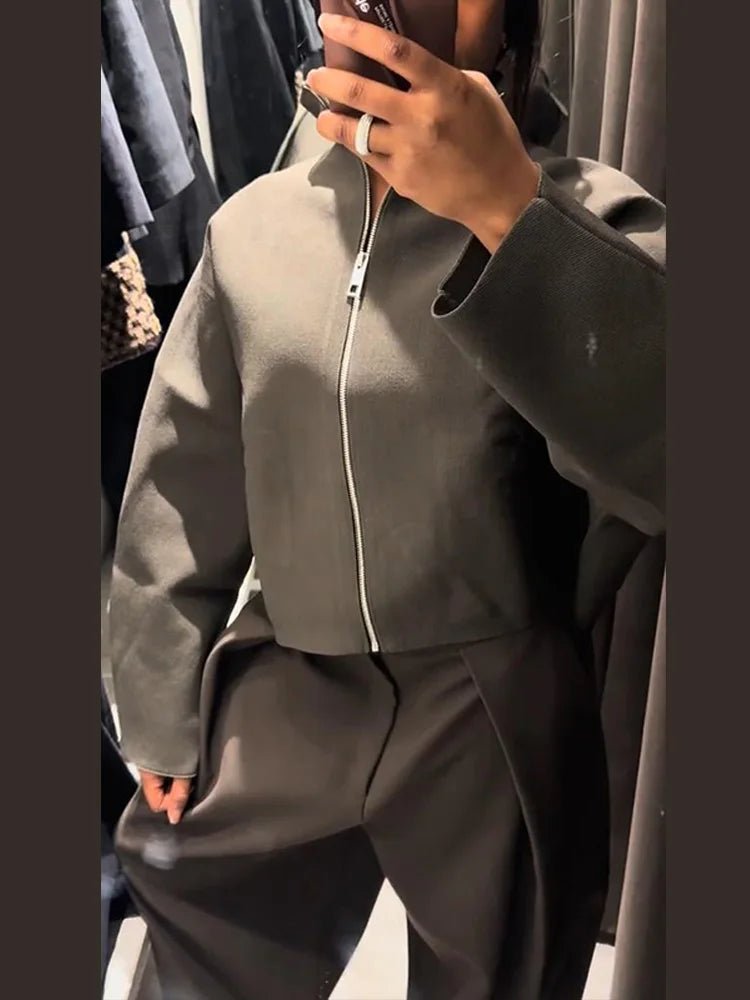Chaqueta corta Zarina con cremallera