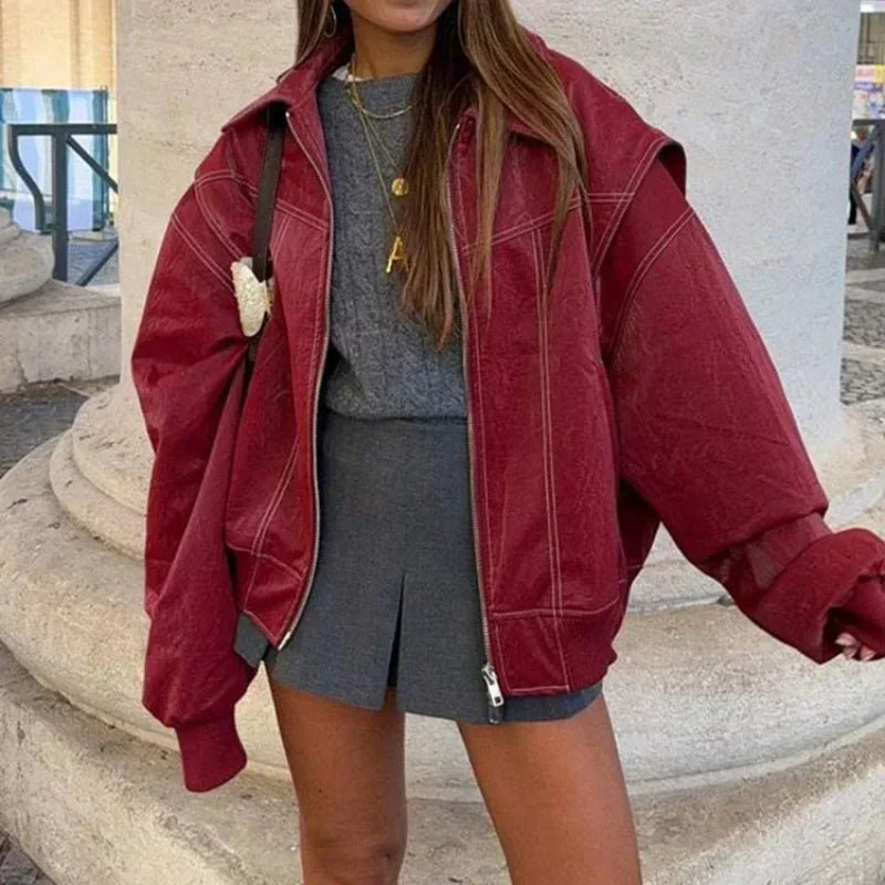 Chaqueta Sophia con cuello y cierre de cremallera
