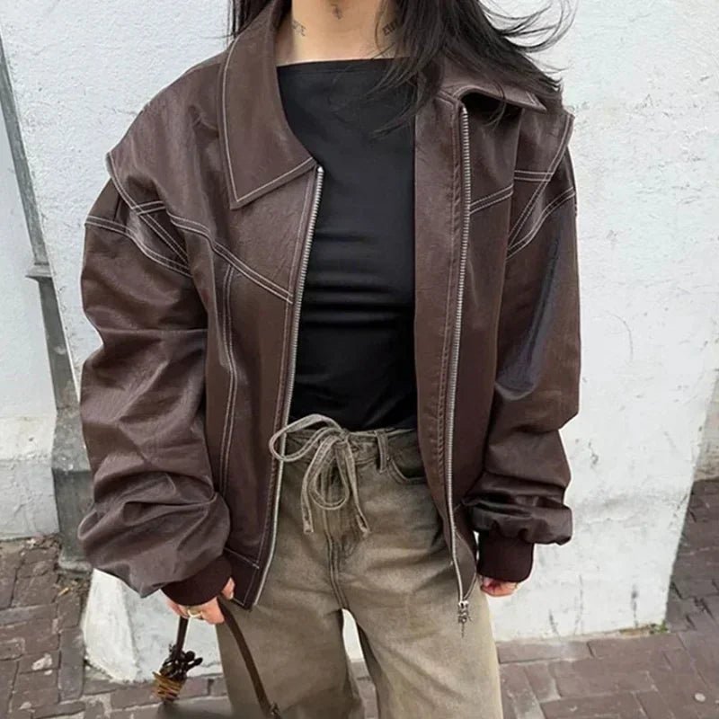 Chaqueta Sophia con cuello y cierre de cremallera