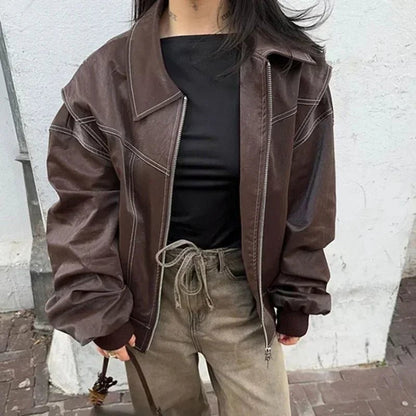 Chaqueta Sophia con cuello y cierre de cremallera