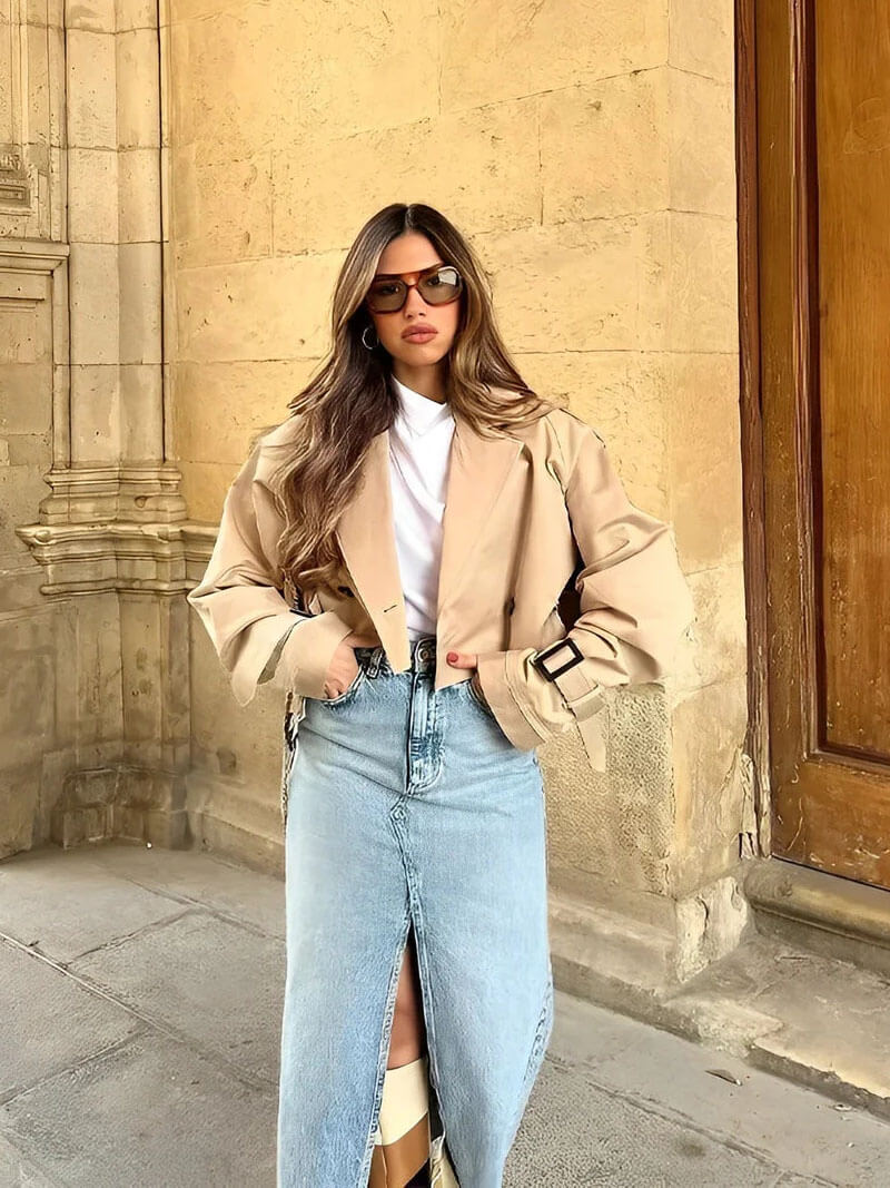Gabardina corta Blair