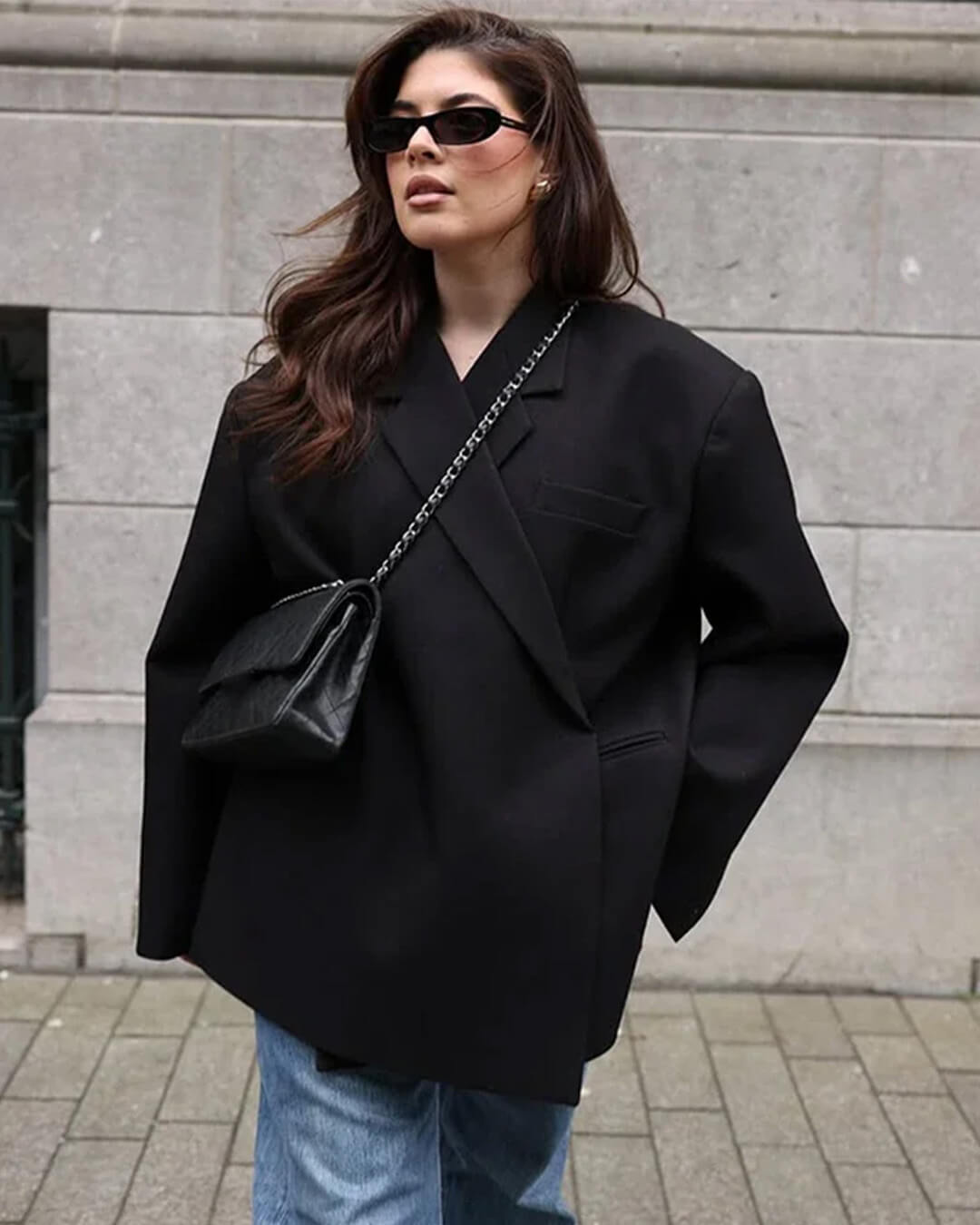 Blazer de Solapa con Un Botón Brittany