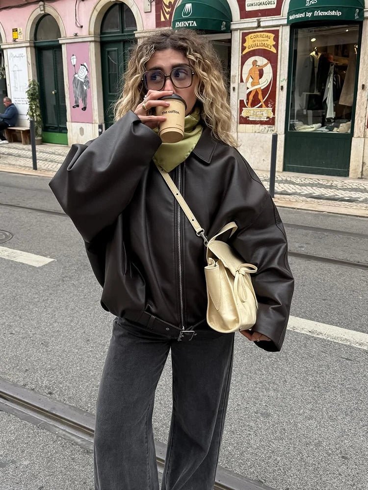 Chaqueta de cuero vegano Georgia