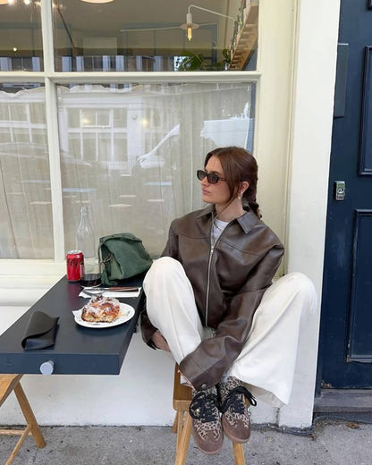 Chaqueta de cuero vegano Georgia