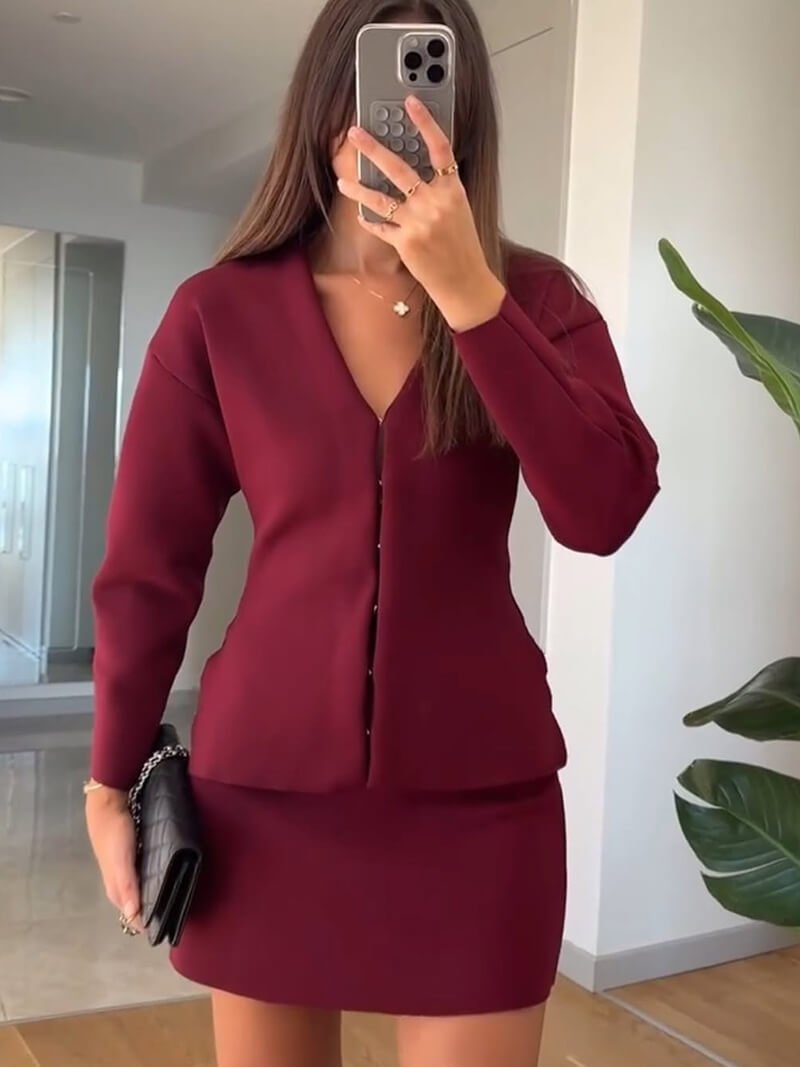 Conjunto de punto Cathy
