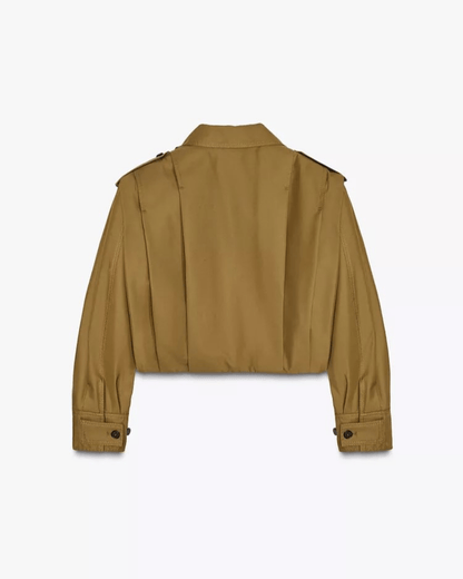 Chaqueta corta de cuello alto Celia