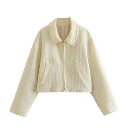 Chaqueta Ciara de bouclé con cuello