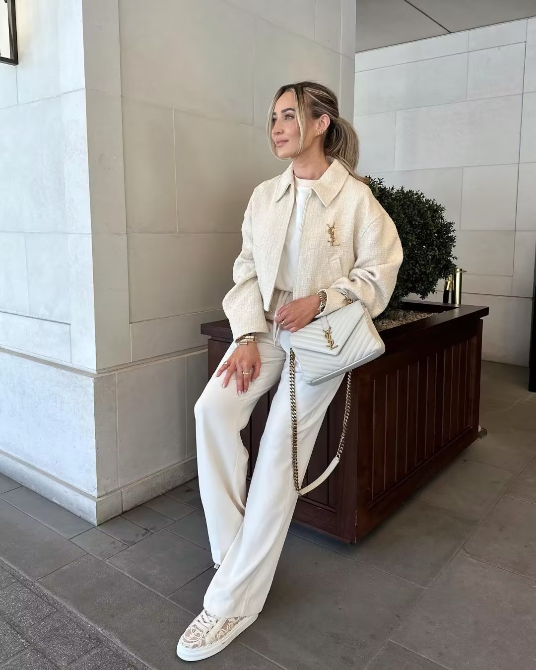 Chaqueta Ciara de bouclé con cuello