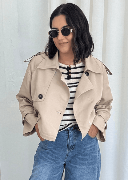 Gabardina corta Clarisse