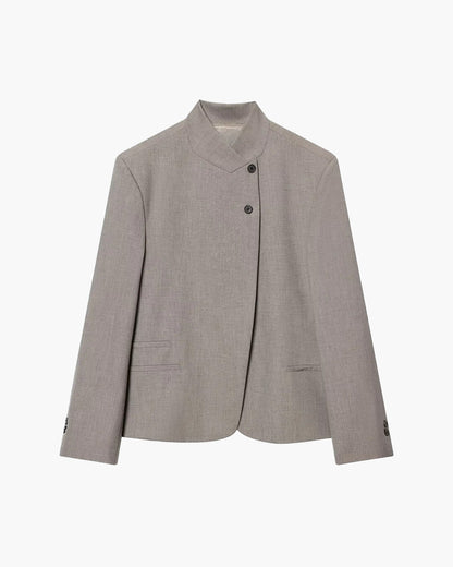 Blazer Cleo de cuello alto y cierre de botones