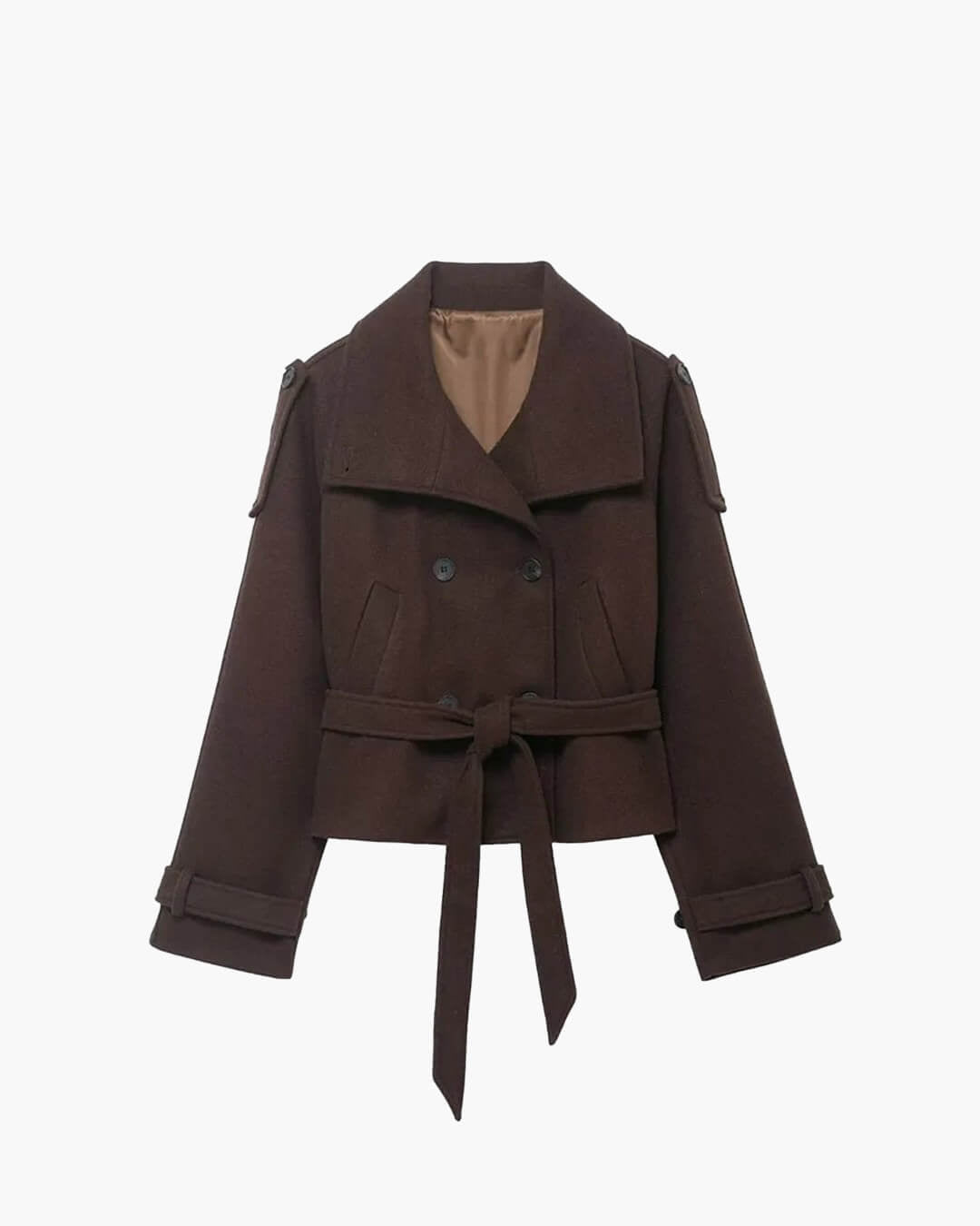 Gabardina Corta de Cuello Alto Debbie