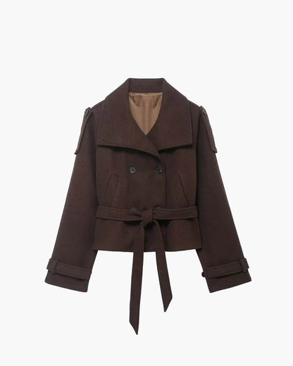 Gabardina Corta de Cuello Alto Debbie