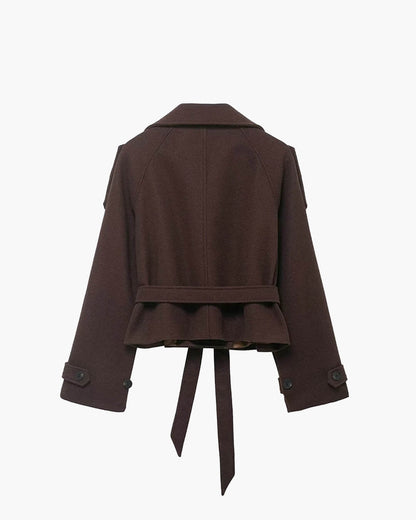Gabardina Corta de Cuello Alto Debbie