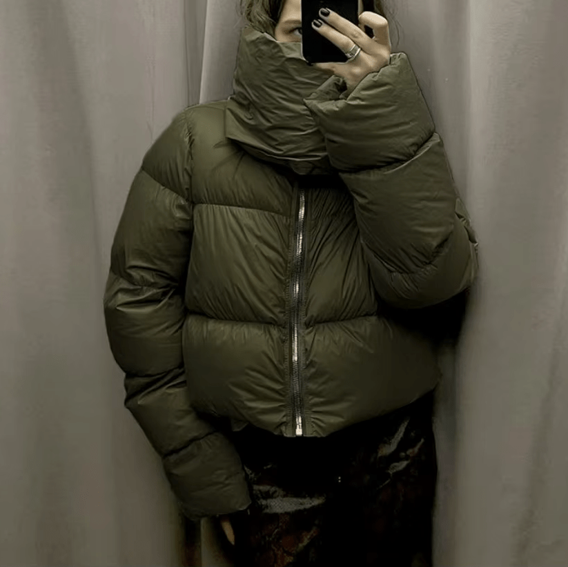 Chaqueta acolchada con cuello embudo Donna