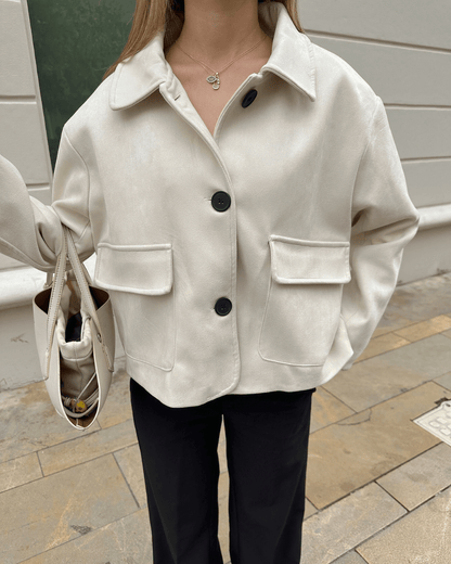 Chaqueta de ante sintético Elara