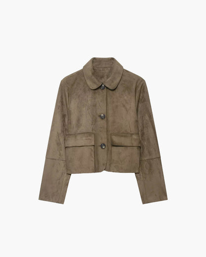 Chaqueta de ante sintético Elara
