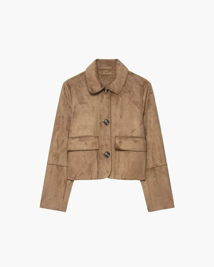 Chaqueta de ante sintético Elara