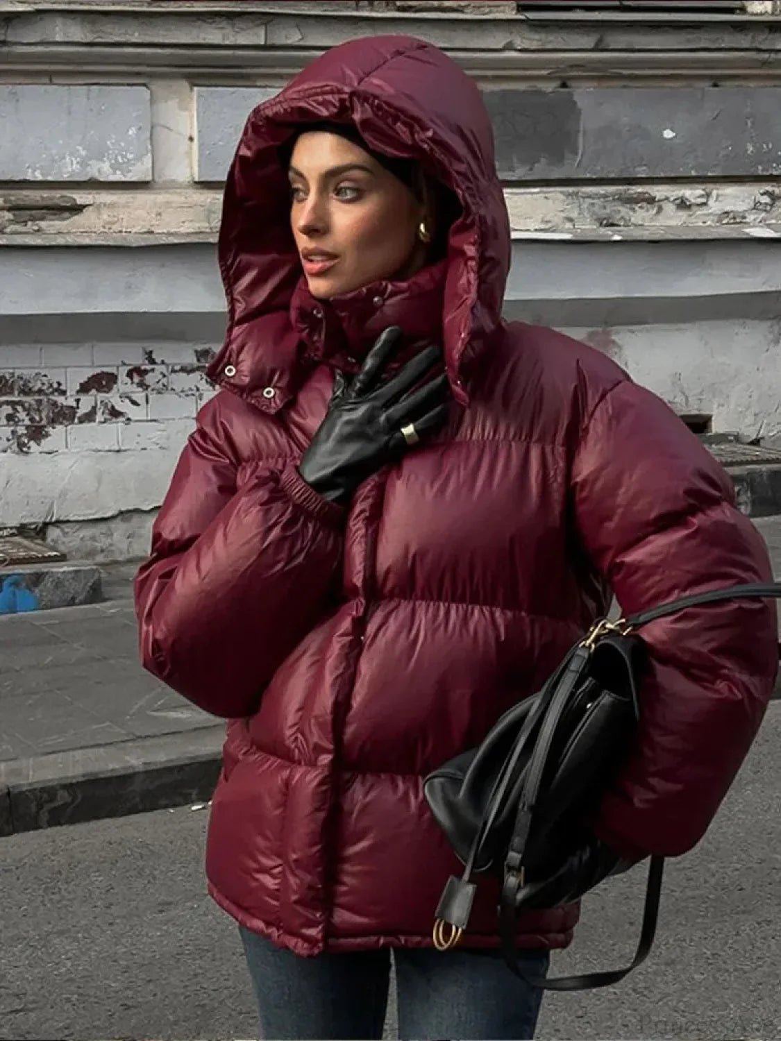 Abrigo Parka Acolchado con Capucha Eliza