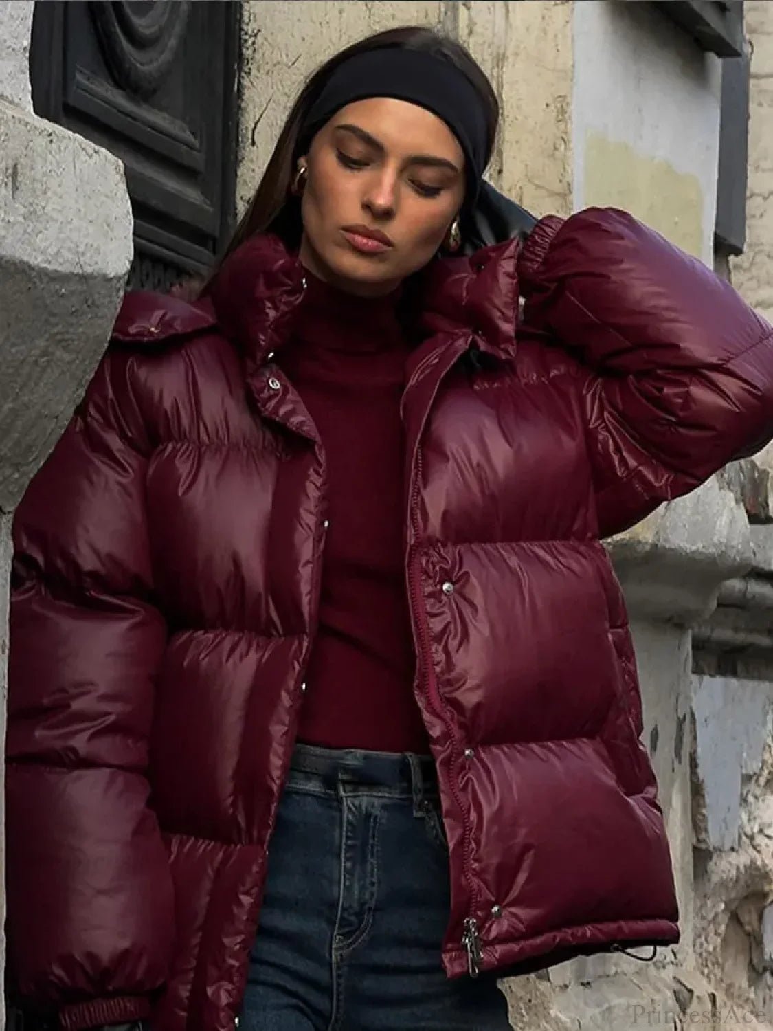 Abrigo Parka Acolchado con Capucha Eliza