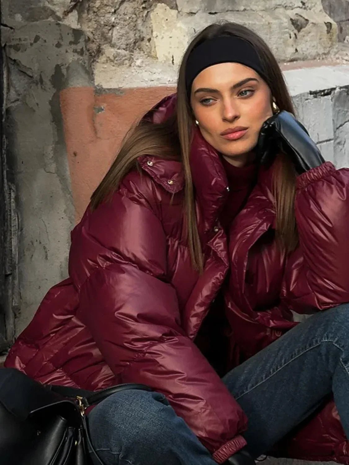 Abrigo Parka Acolchado con Capucha Eliza