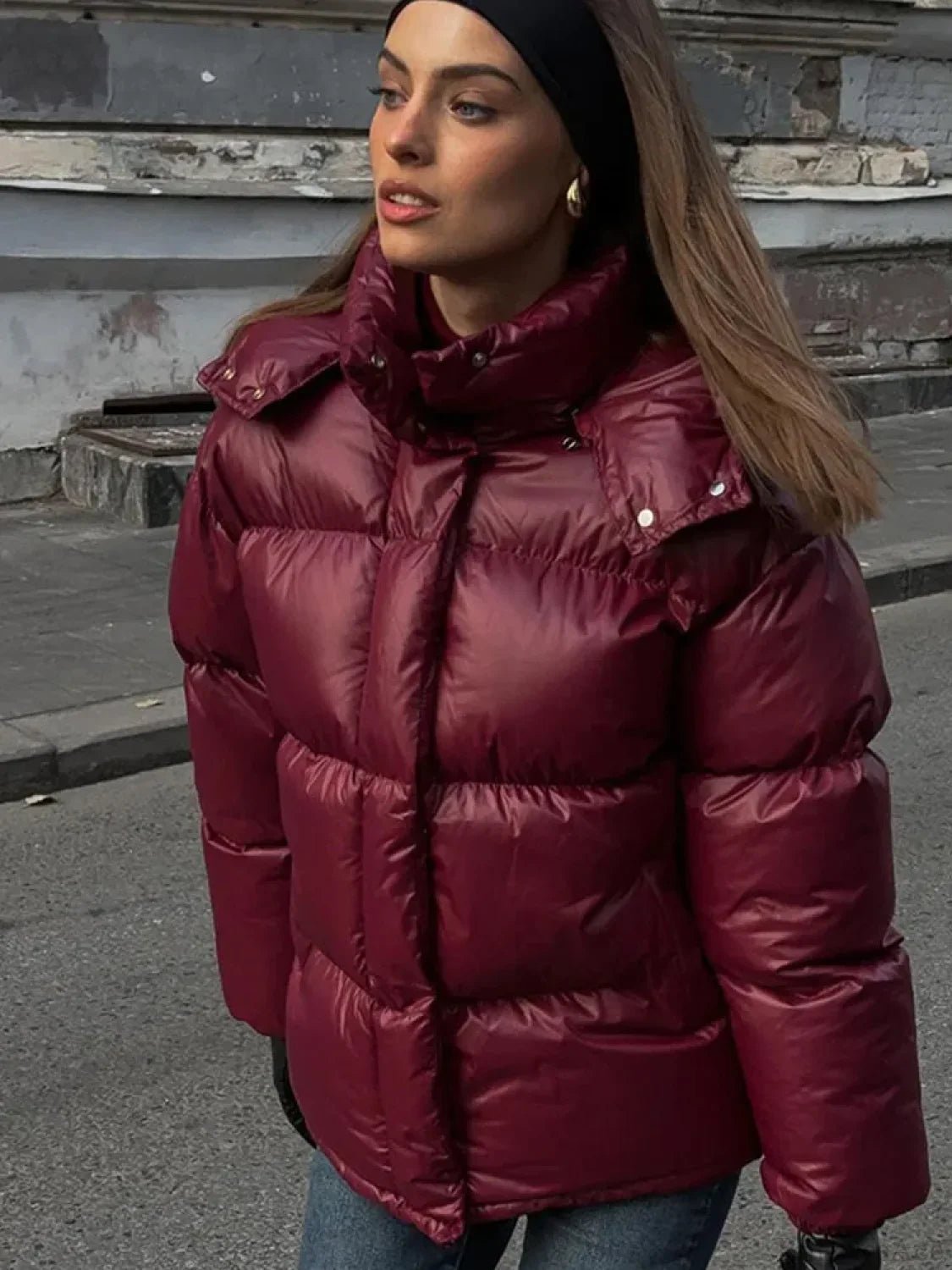 Abrigo Parka Acolchado con Capucha Eliza