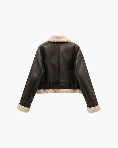 Chaqueta de piel sintética Elora