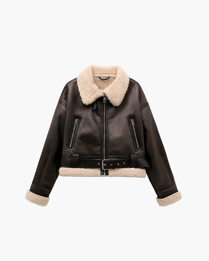 Chaqueta de piel sintética Elora