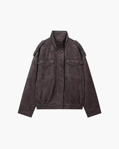 Cazadora Elyssa bomber de ante sintético