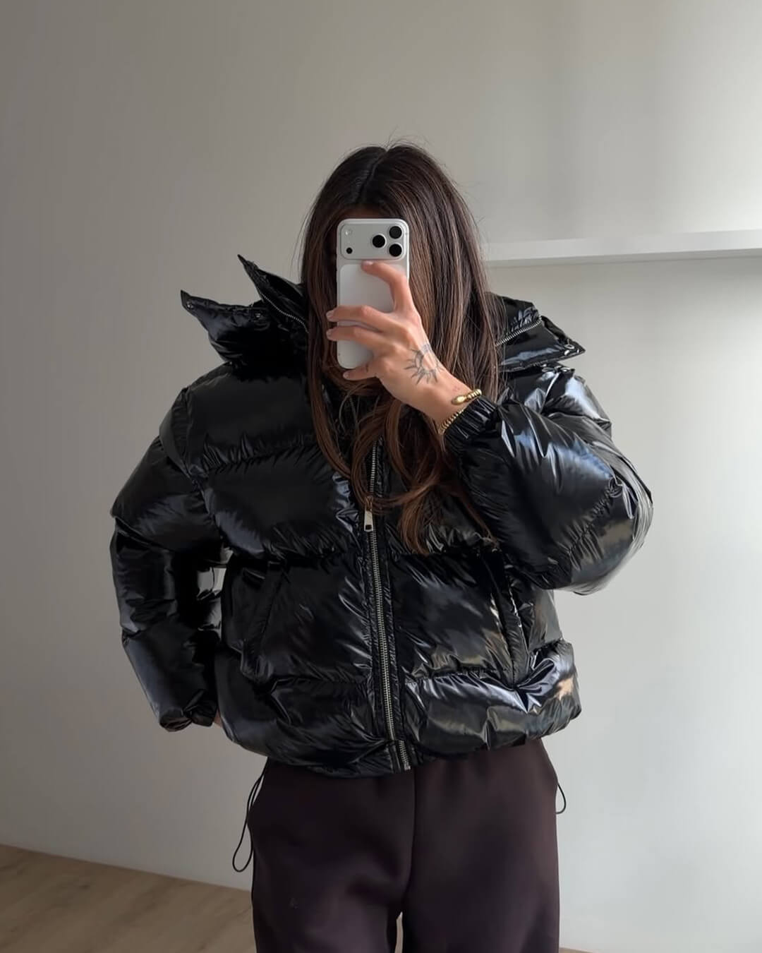 Chaqueta acolchada con capucha Geraldine