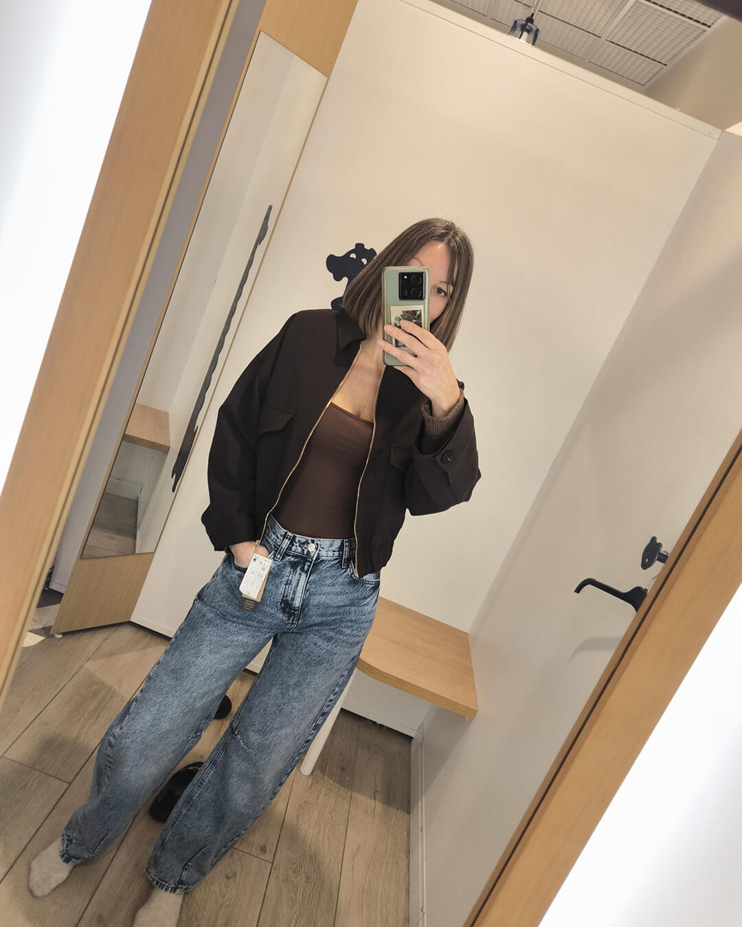 Bomber con Bolsillos de Solapa Ginny