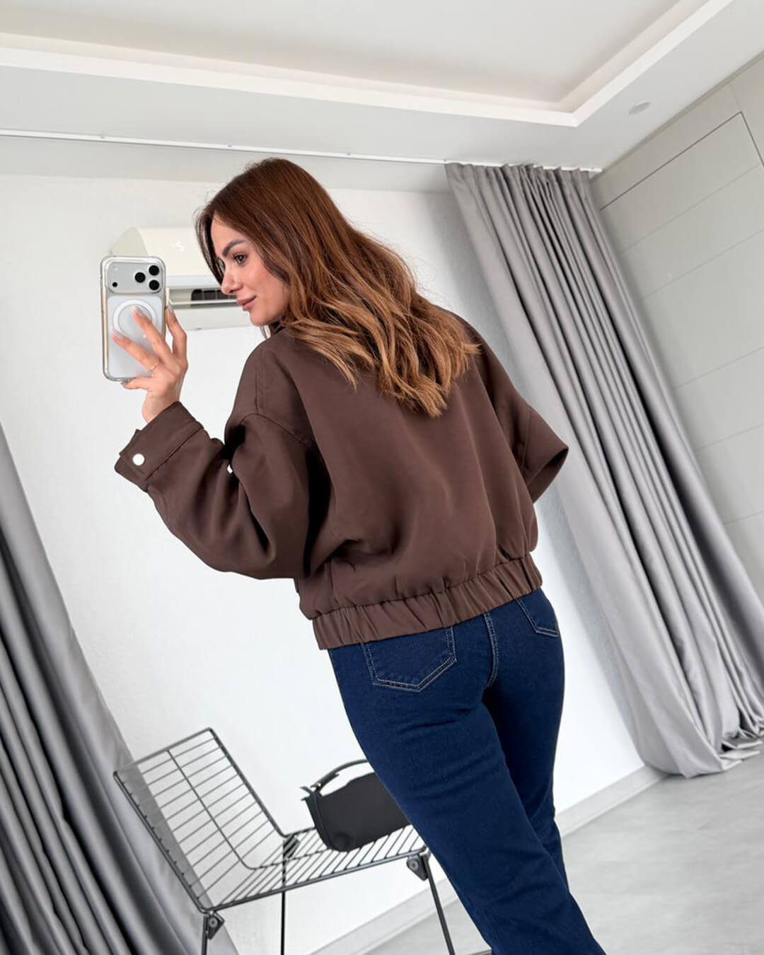 Bomber con Bolsillos de Solapa Ginny