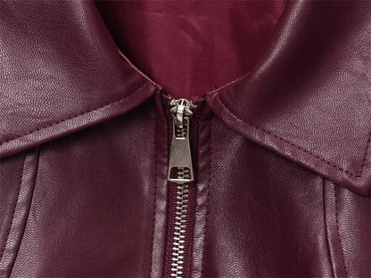 Cazadora bomber de polipiel Harper