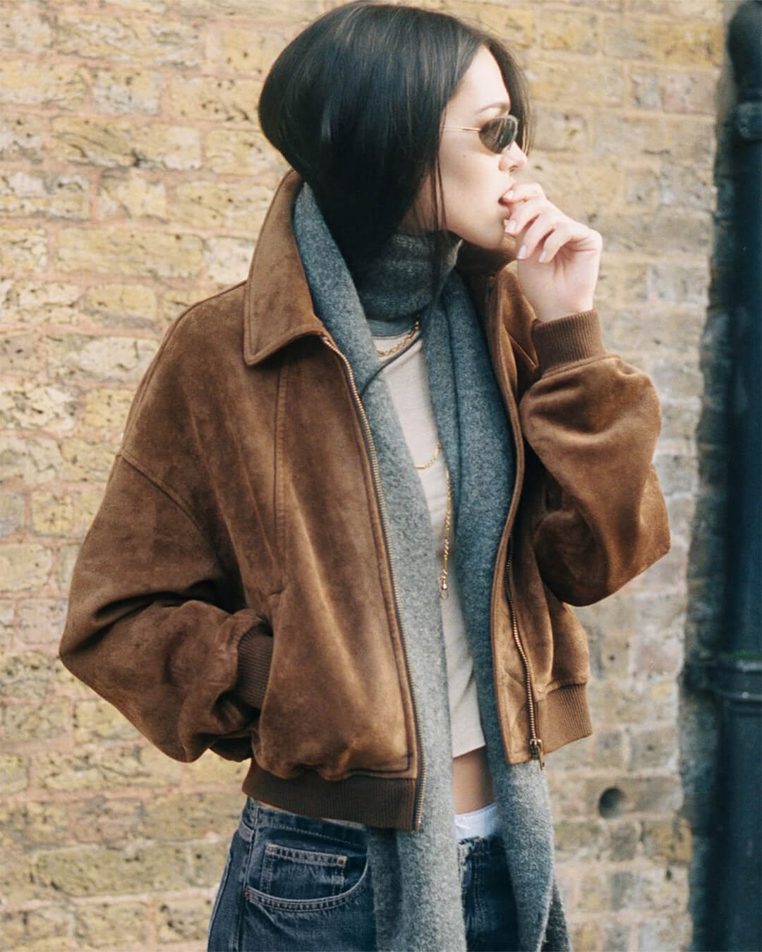 Chaqueta Heather de ante sintético