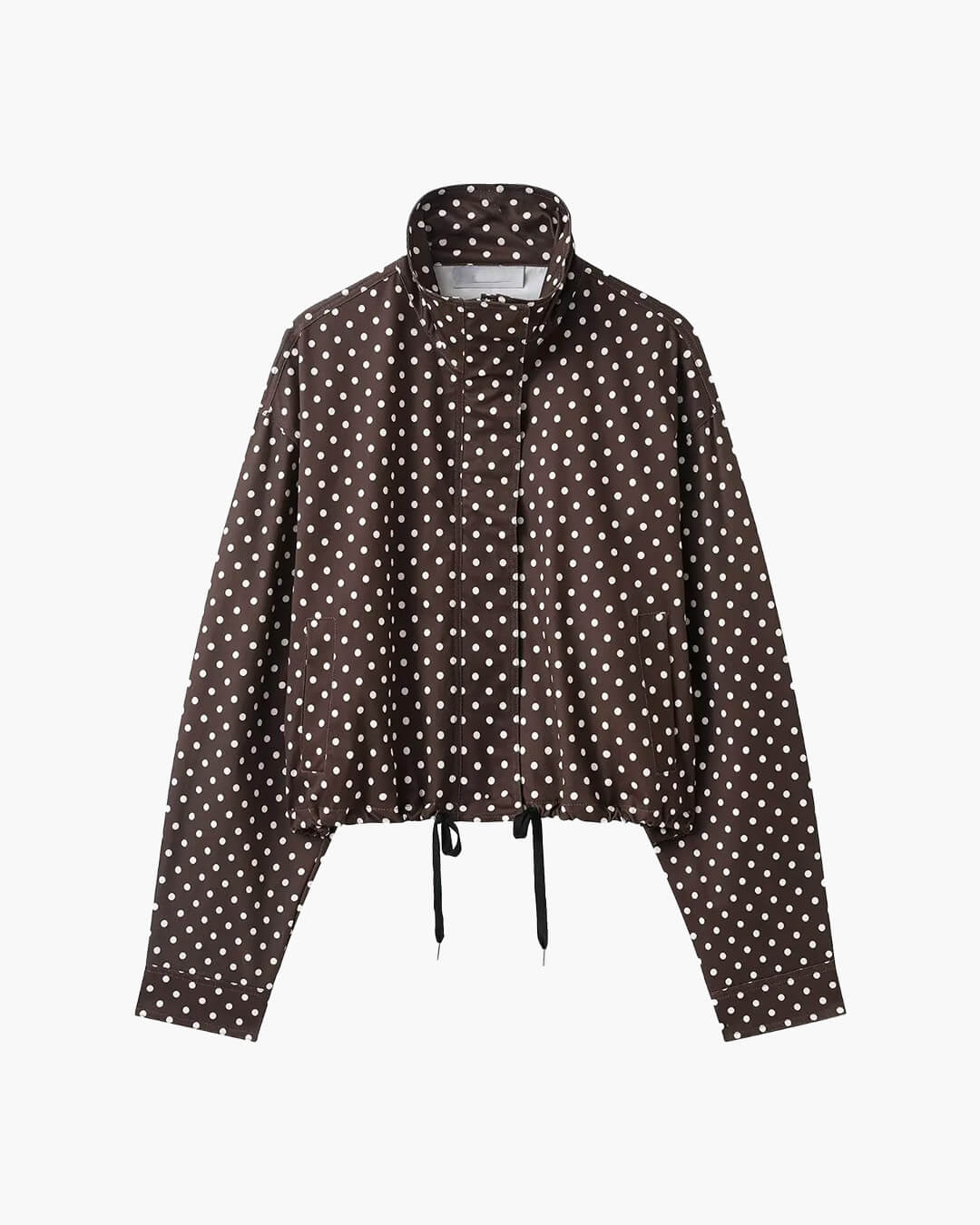 Chaqueta Janelle de cuello alto con cordón ajustable