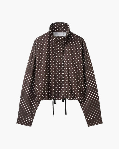 Chaqueta Janelle de cuello alto con cordón ajustable