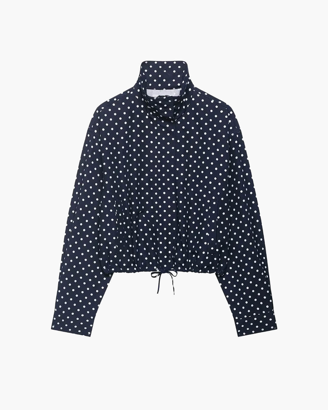 Chaqueta Janelle de cuello alto con cordón ajustable