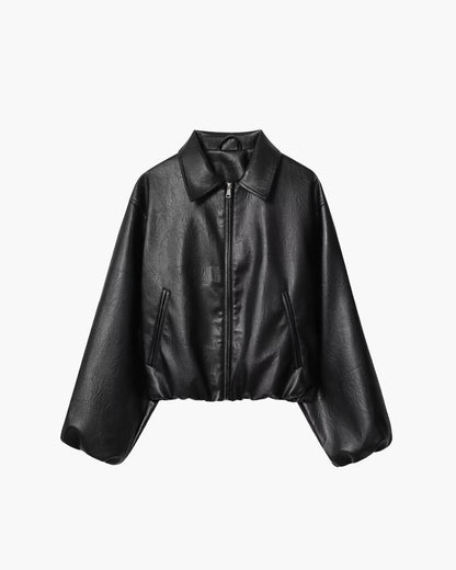 Chaqueta bomber de piel sintética Jenny
