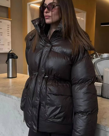 Chaqueta acolchada brillante Jillian