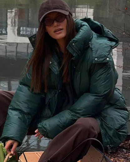 Chaqueta acolchada brillante Jillian