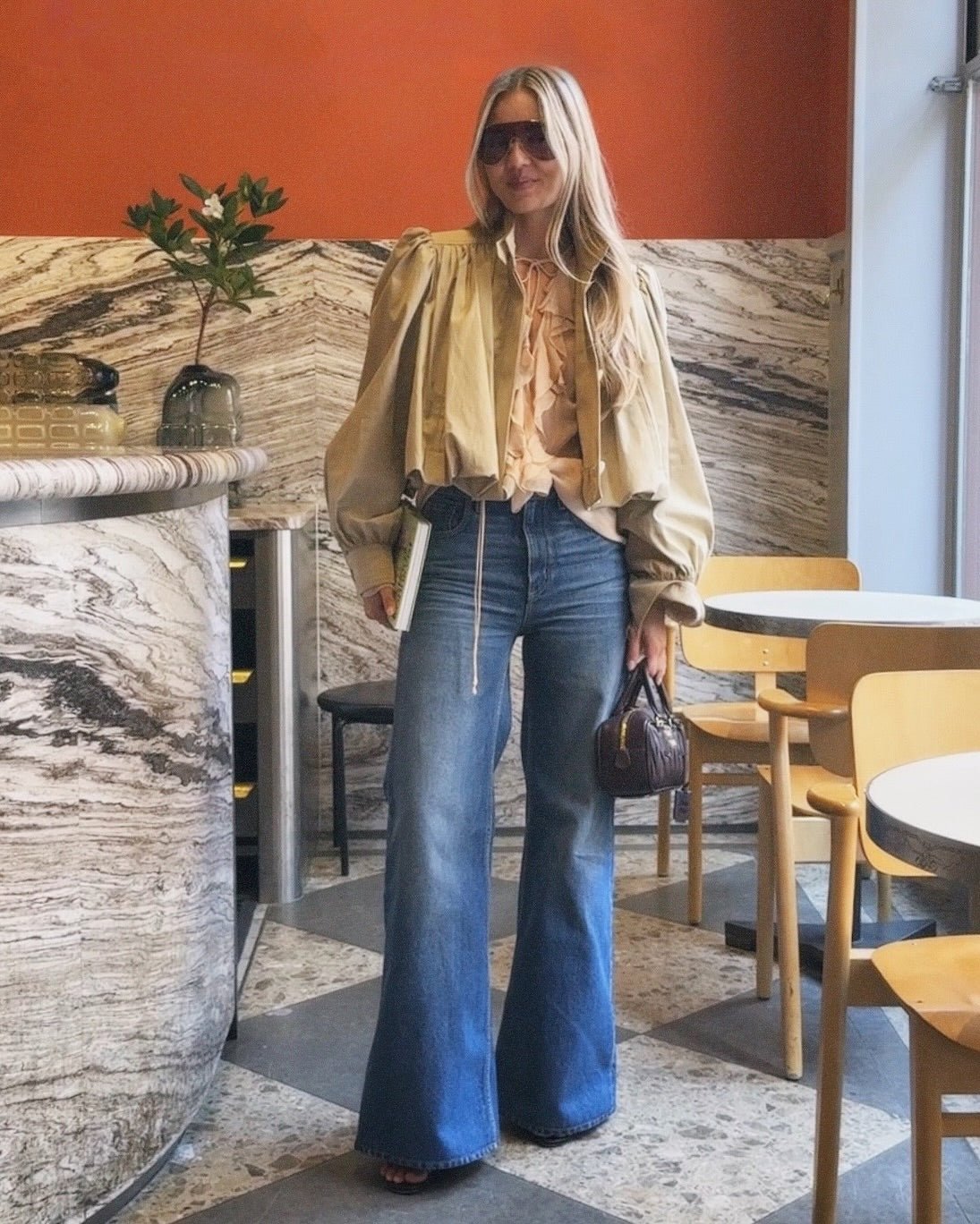 Chaqueta Karina corta plisada