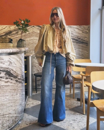 Chaqueta Karina corta plisada
