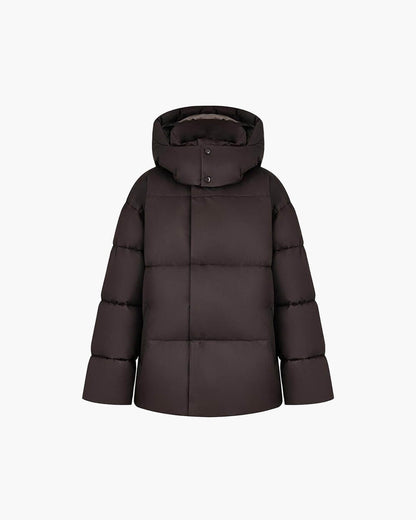 Leila Abrigo Acolchado Oversize con Capucha Desmontable