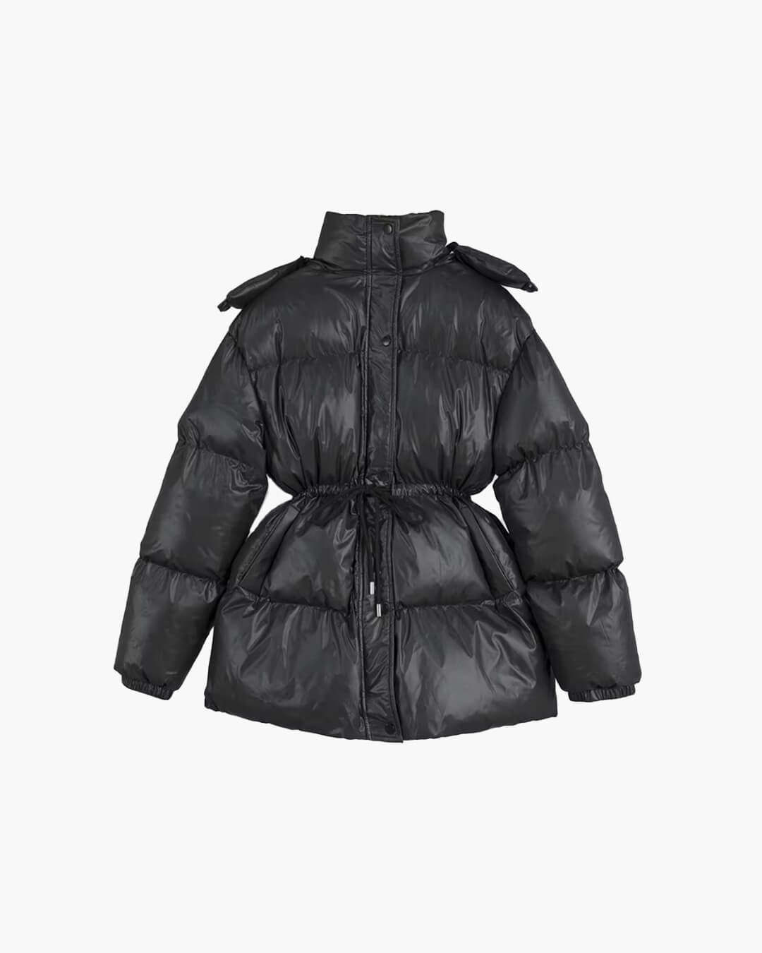 Abrigo acolchado con capucha y cordón Lorie