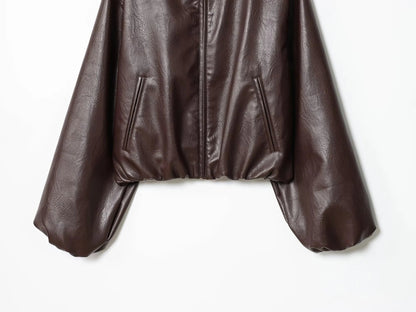 Chaqueta Marivic de polipiel con cremallera