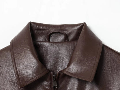 Chaqueta Marivic de polipiel con cremallera