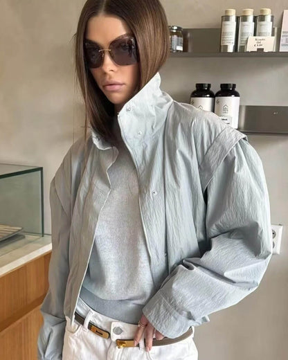 Chaqueta corta Melisande de cuello alto