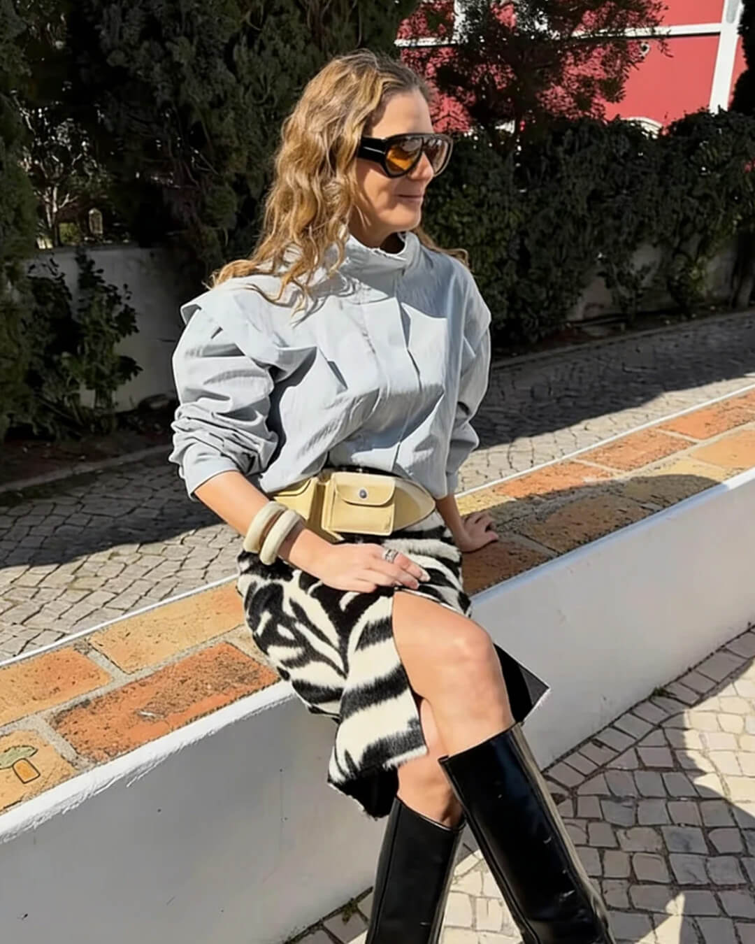 Chaqueta corta Melisande de cuello alto