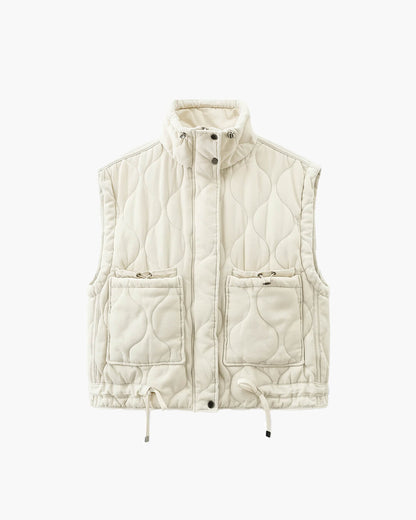 Chaleco con cuello alto y bolsillos Micah