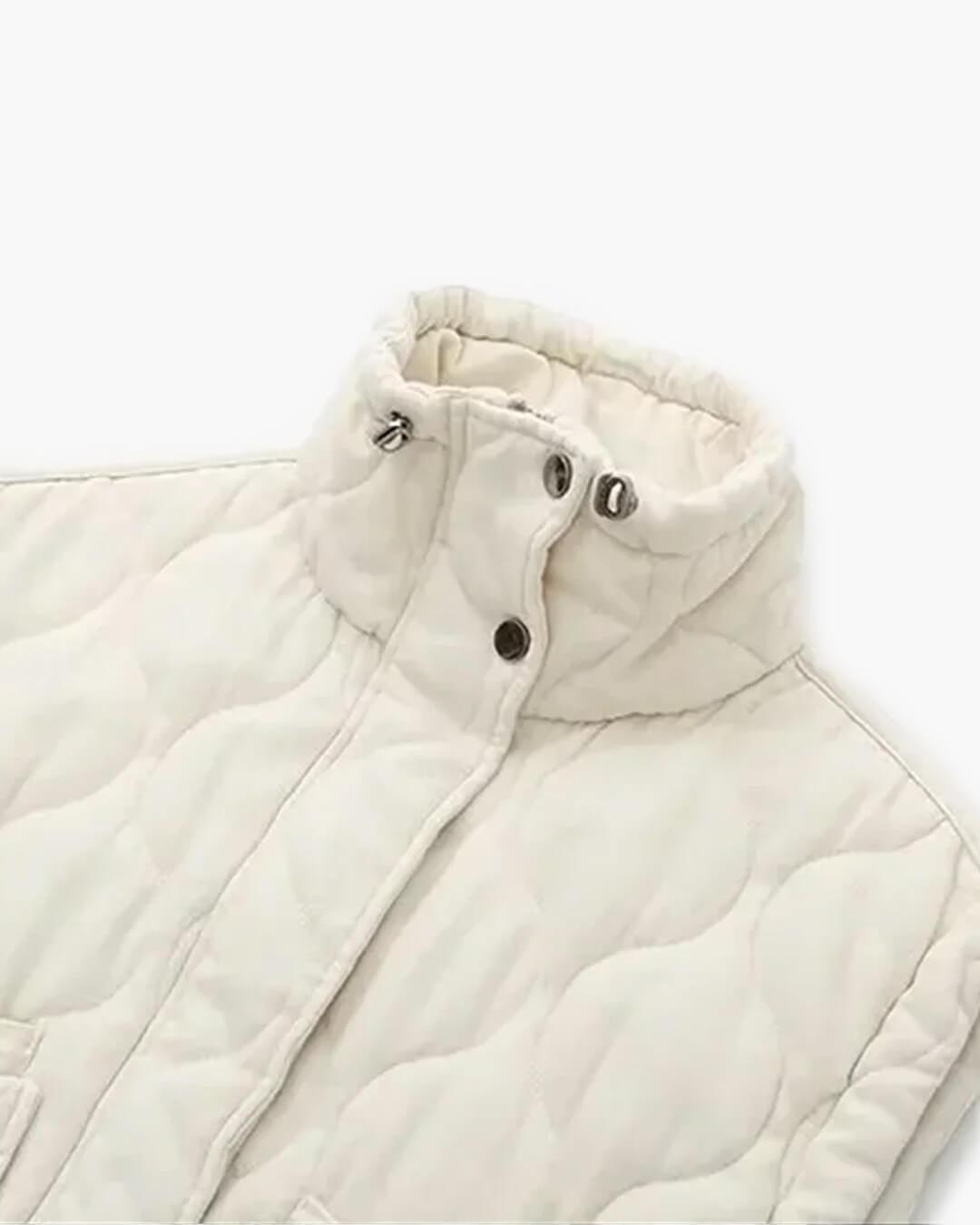 Chaleco con cuello alto y bolsillos Micah
